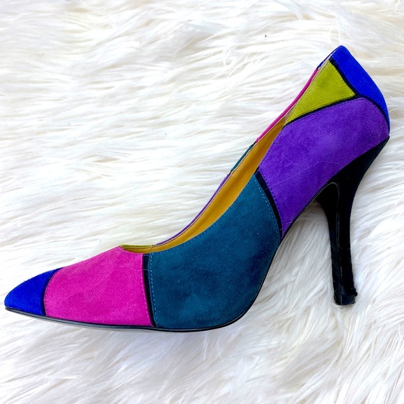 💜Color Block Heels💜 - Picture 3 of 6